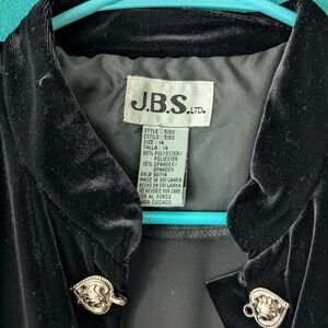 J.B.S. Black Velvet Women's Blazer